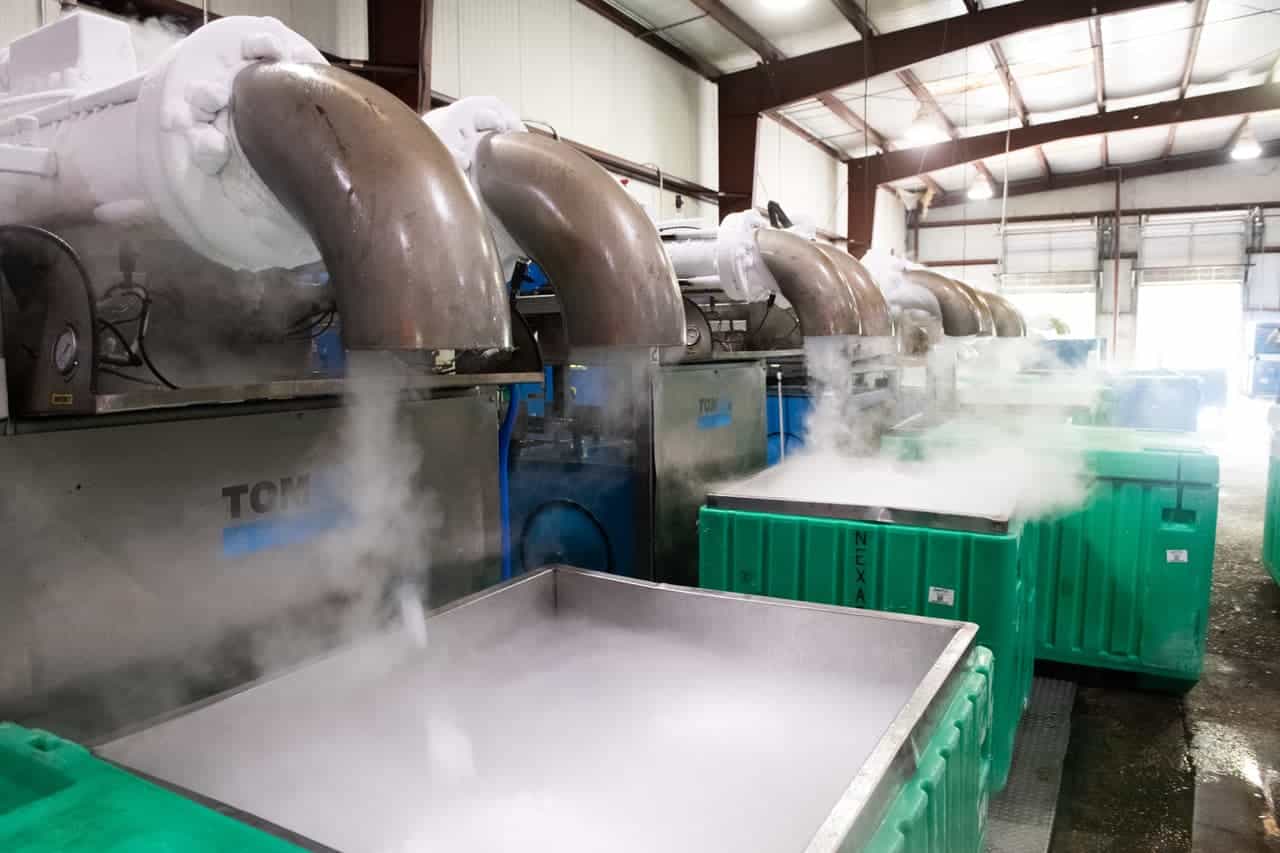 nexair carbonics dry ice facility